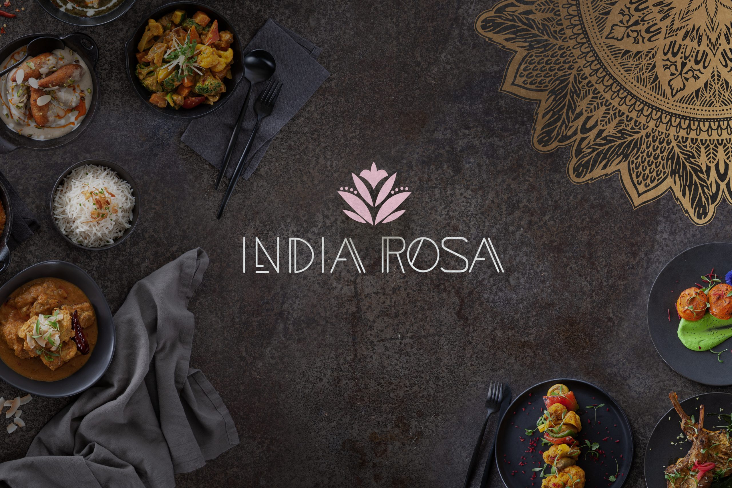 India Rosa Restaurant Terrasse Cuisine indienne Tapas Mets Végé Brunch