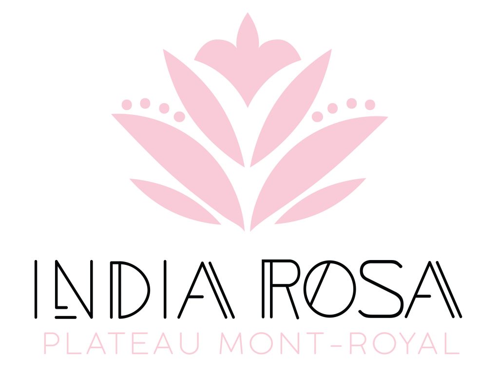 Logo India Rosa Plateau noir
